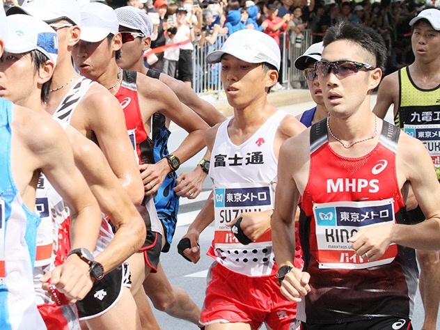 本学卒業生の鈴木健吾さん（現 富士通陸上部）が、「マラソングランド 