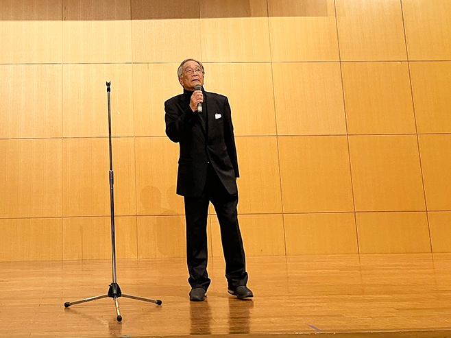 陸上競技部OB会 岡部会長